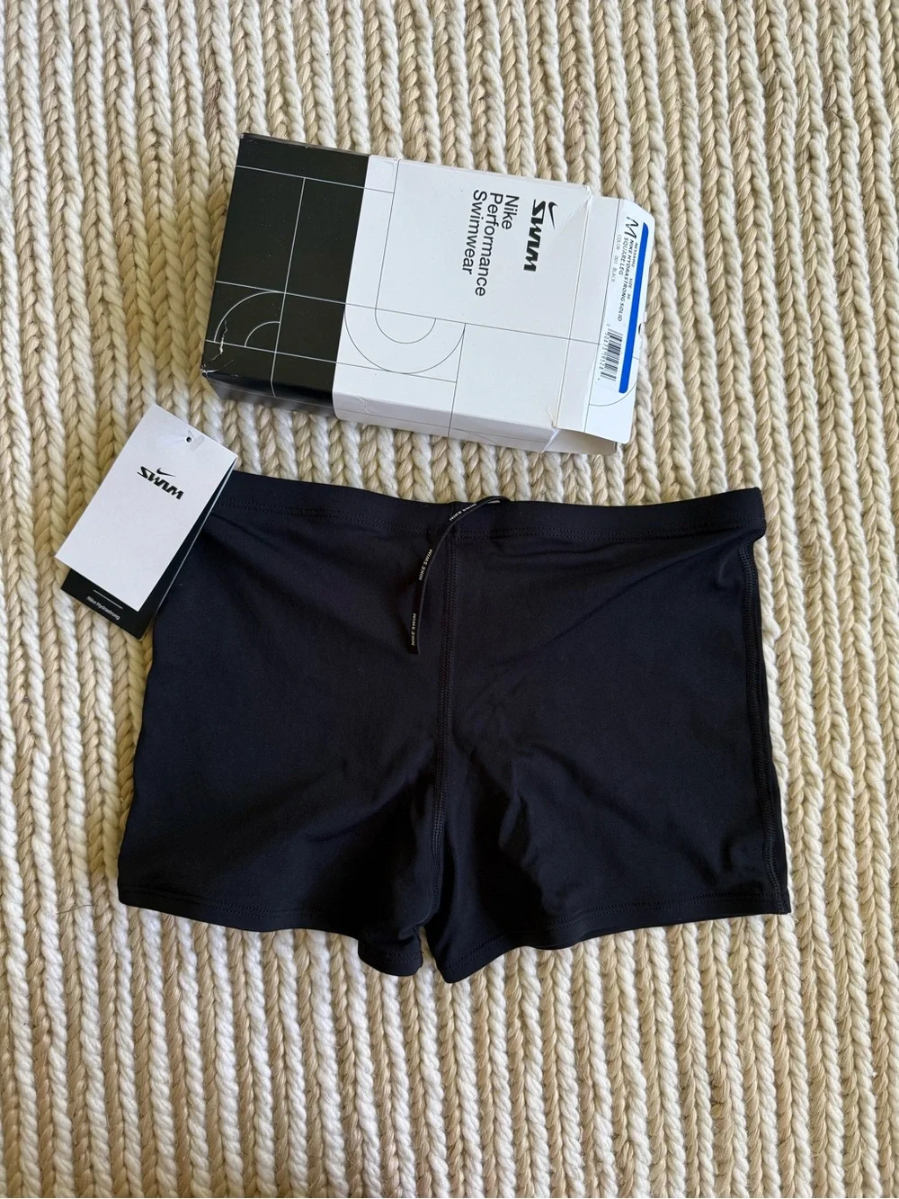 NIKE SWIM | HYDRASTRONG SOLID BLACK SQUARE LEG